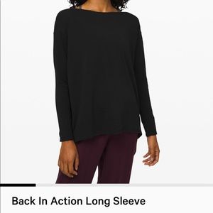 Lululemon Back In Action Long Sleeve